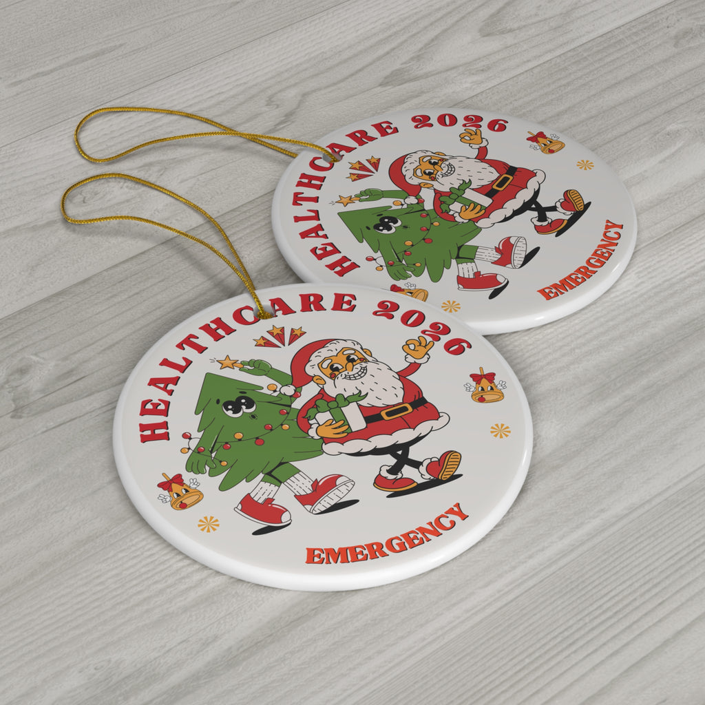 Healthcare Emergency Santa Tree Ornament