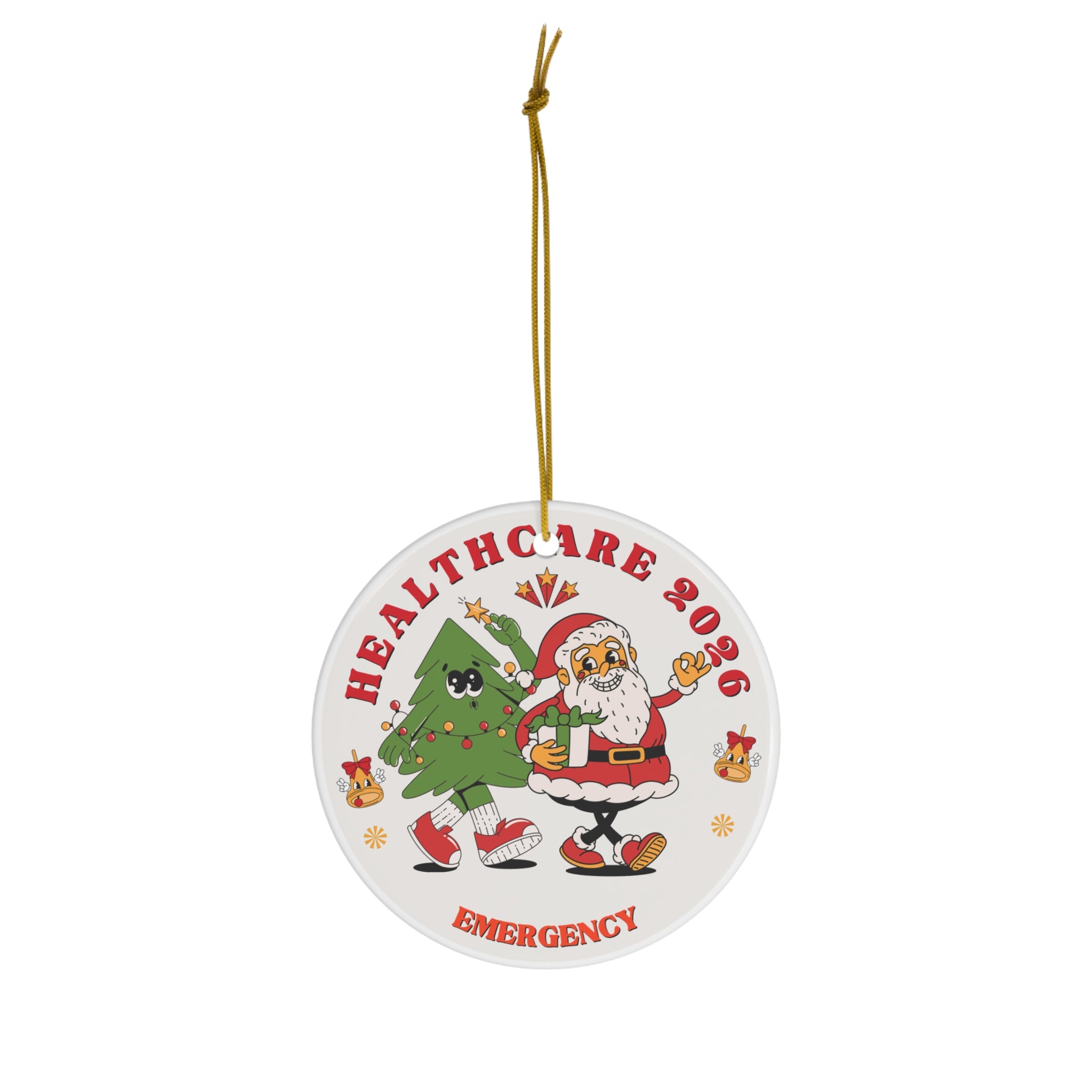 Healthcare Emergency Santa Tree Ornament