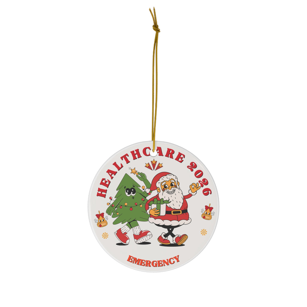 Healthcare Emergency Santa Tree Ornament