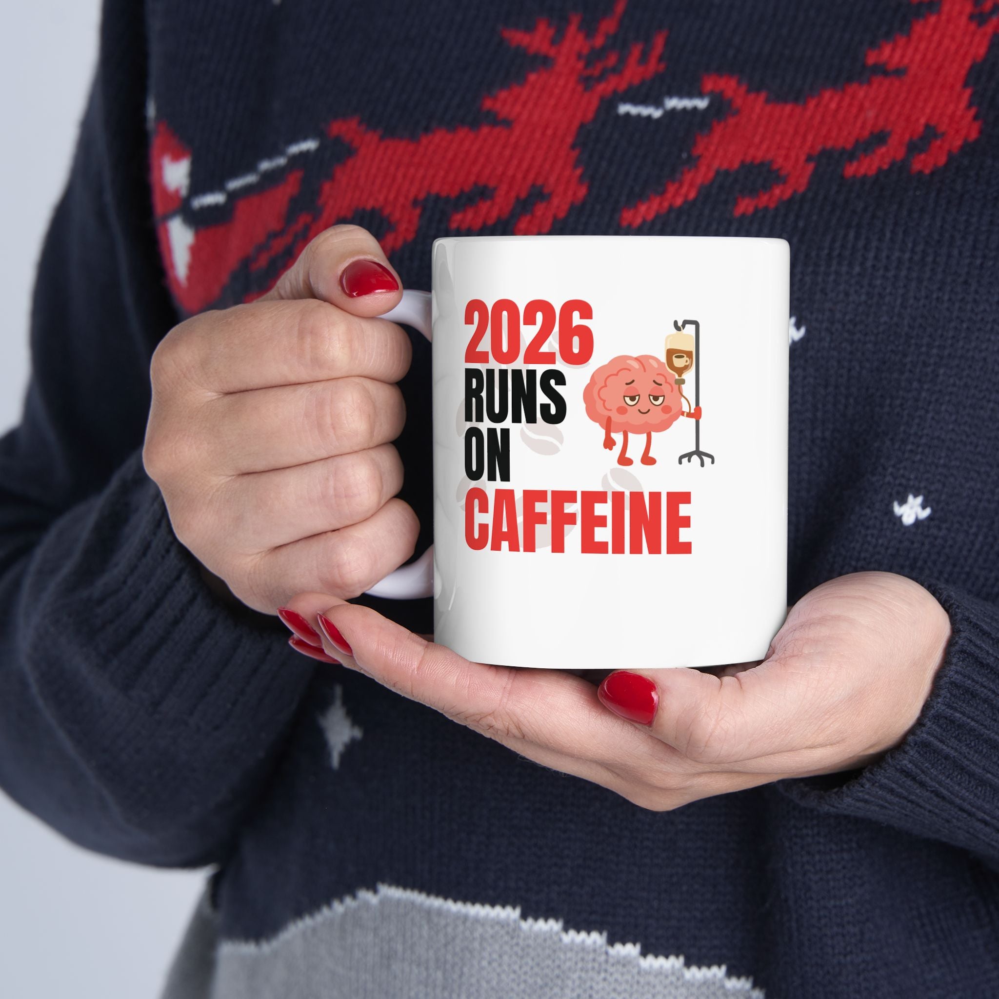2026 Runs on Caffeine – Healthcare Mug
